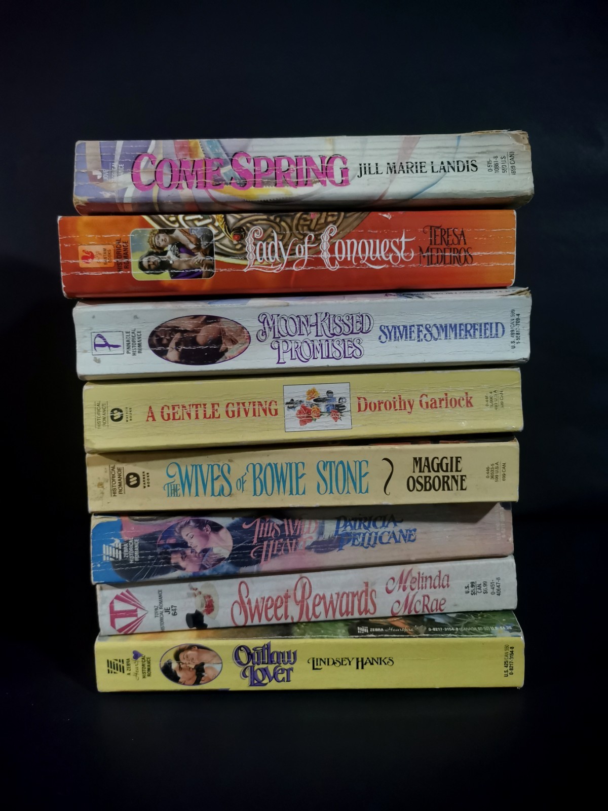 Lot Of 8 Historical Romance Novels 1990&rsquo;s Vintage Paperback