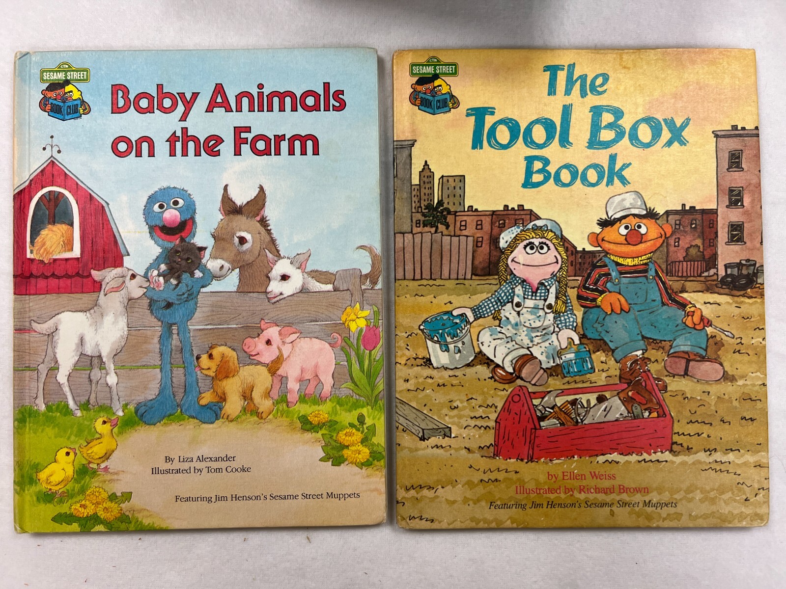 Sesame Street Book Club Books – dated 1980&rsquo;s HB – lot of 14