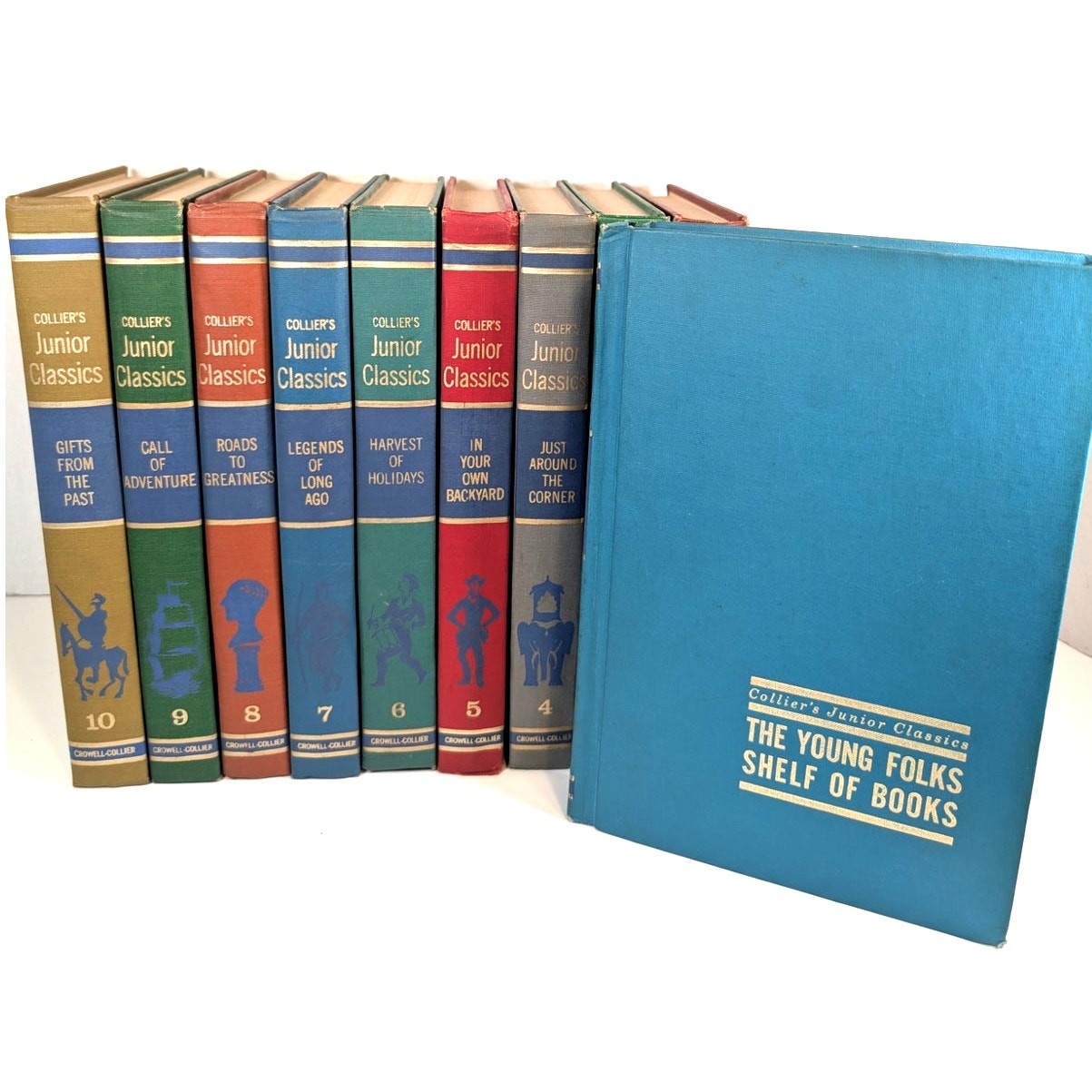 Complete 10 volumes Set Collier&rsquo;s Junior Classics Books Series 1962 HC