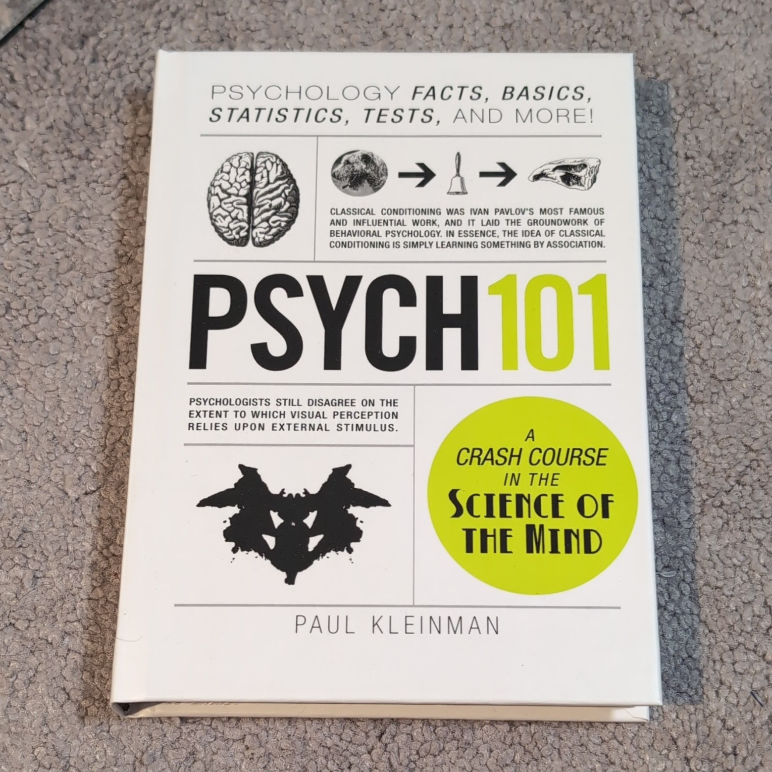 Psych 101 by Paul Kleinman Hardcover 2012 Adams Media (Adams 101) Psychology
