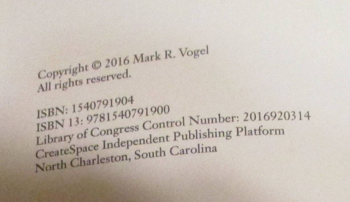 2016 The Ripper&rsquo;s Time by Mark R. Vogel SIGNED Softcover Book 344 Pages