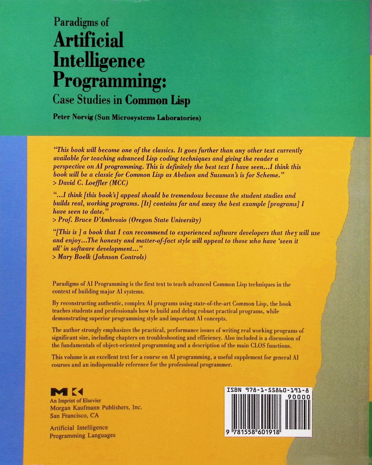 Paradigms of Artificial Intelligence Programming Peter Norvig Common Lisp AI