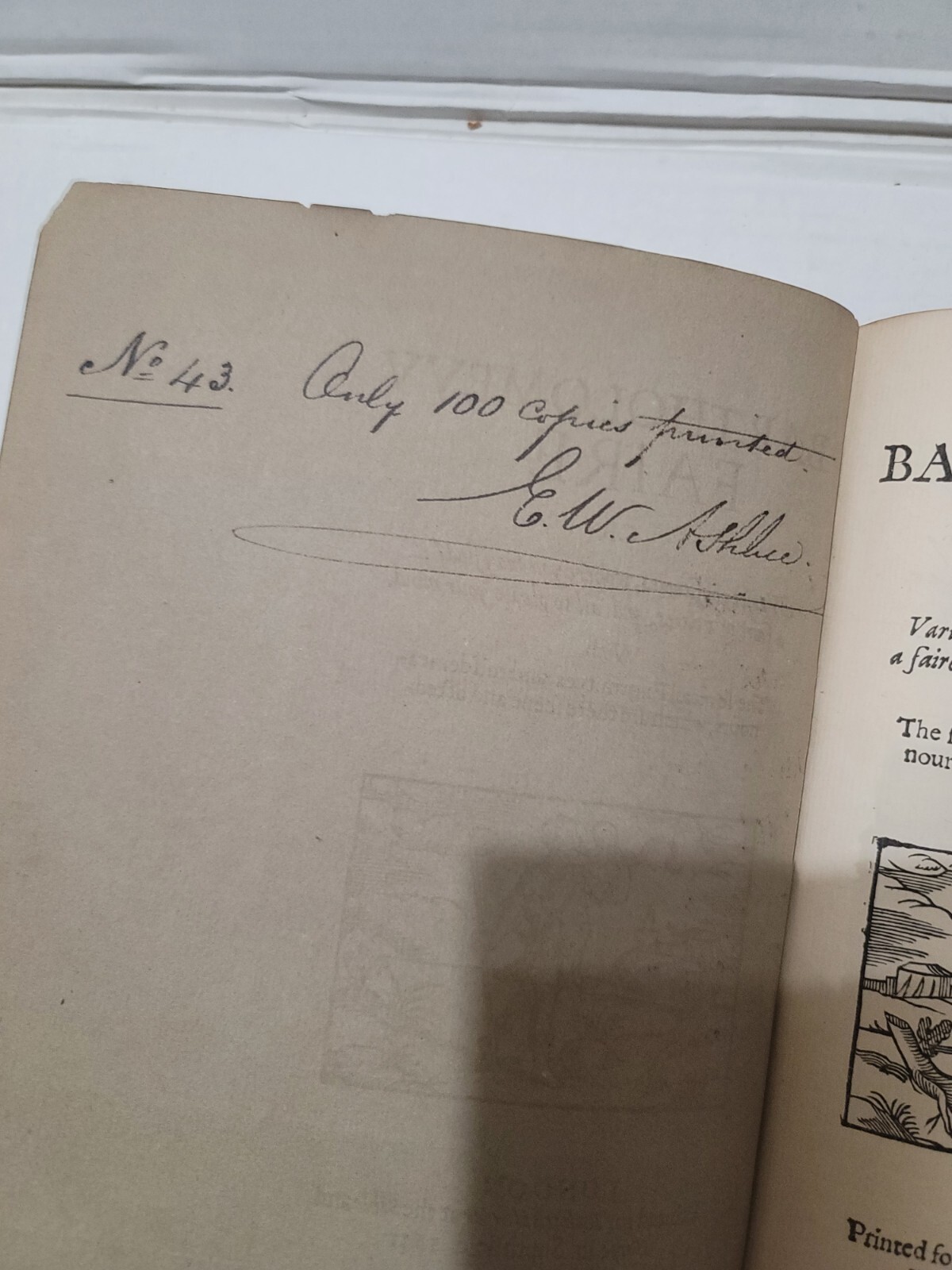 Mr. Ashbee&rsquo;s Occasional Fac-simile Reprints Limited to 100 Copies 1868 ORIGINAL