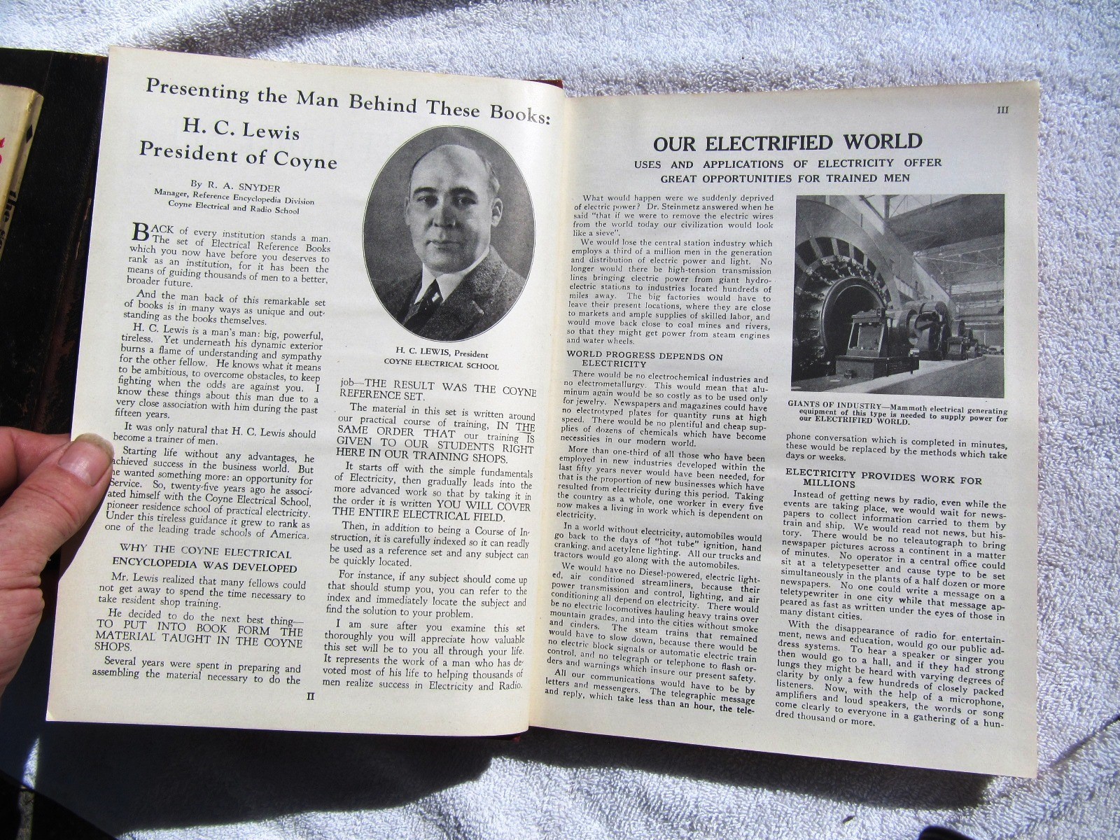 1944 COYNE Electrical and Radio SCHOOL Ref Encyclopedia Vol 1 Telephone Motors