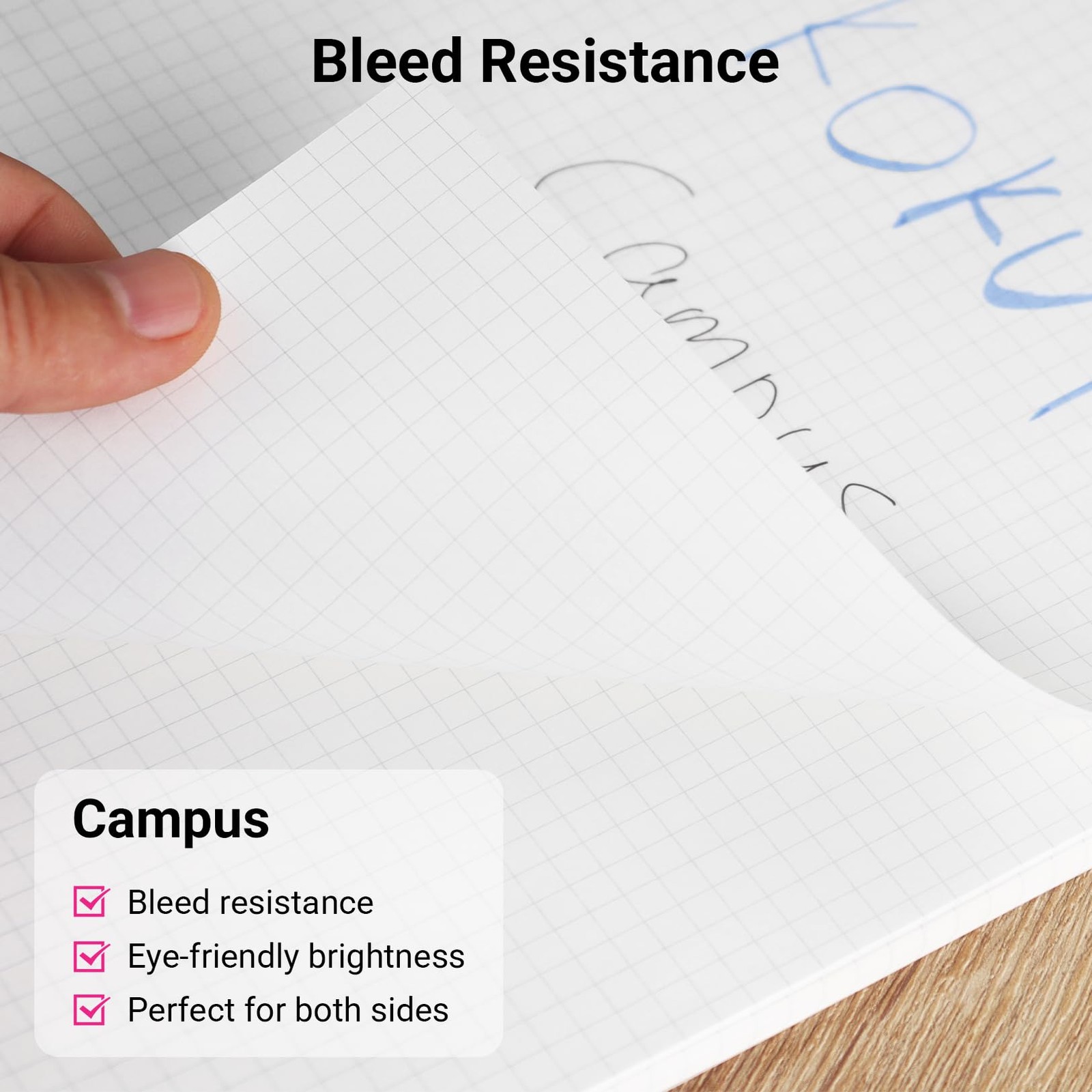 Campus Loose Leaf Paper, A4 Filler Paper with B 6mm Dot Ruled, 50 Sheets 75 G…