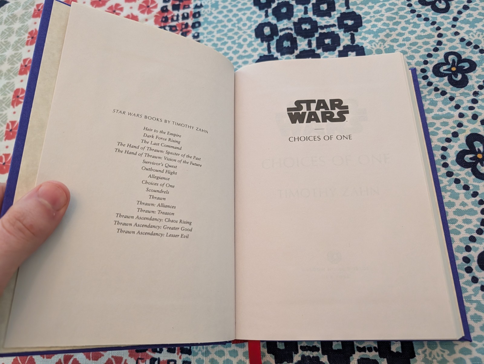 Star Wars Choices Of One Timothy Zahn Custom Rebound Hardcover Collector&rsquo;s Book