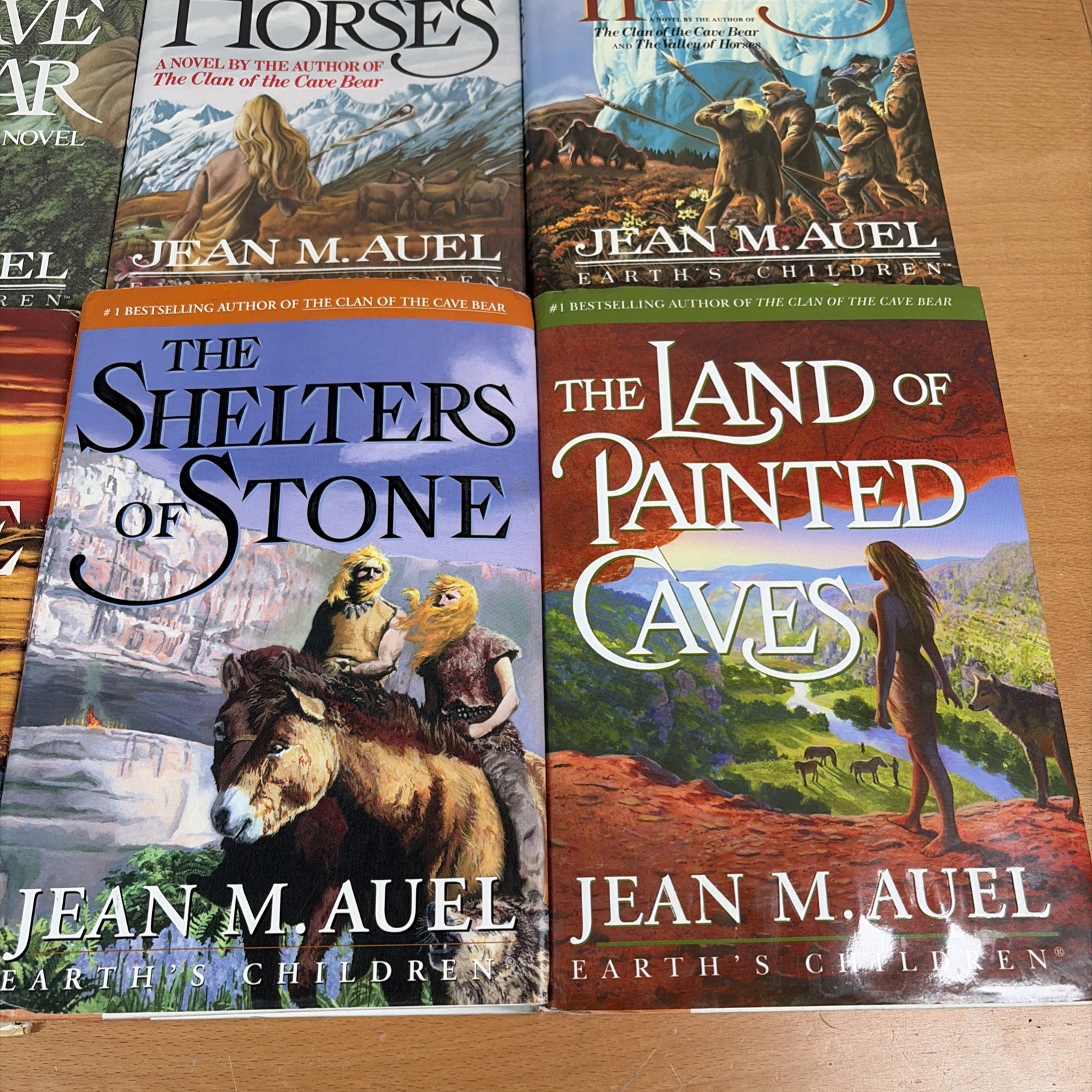 Complete Set Series Lot of 6 Earth&rsquo;s Children Books by Jean Auel HARDCOVER