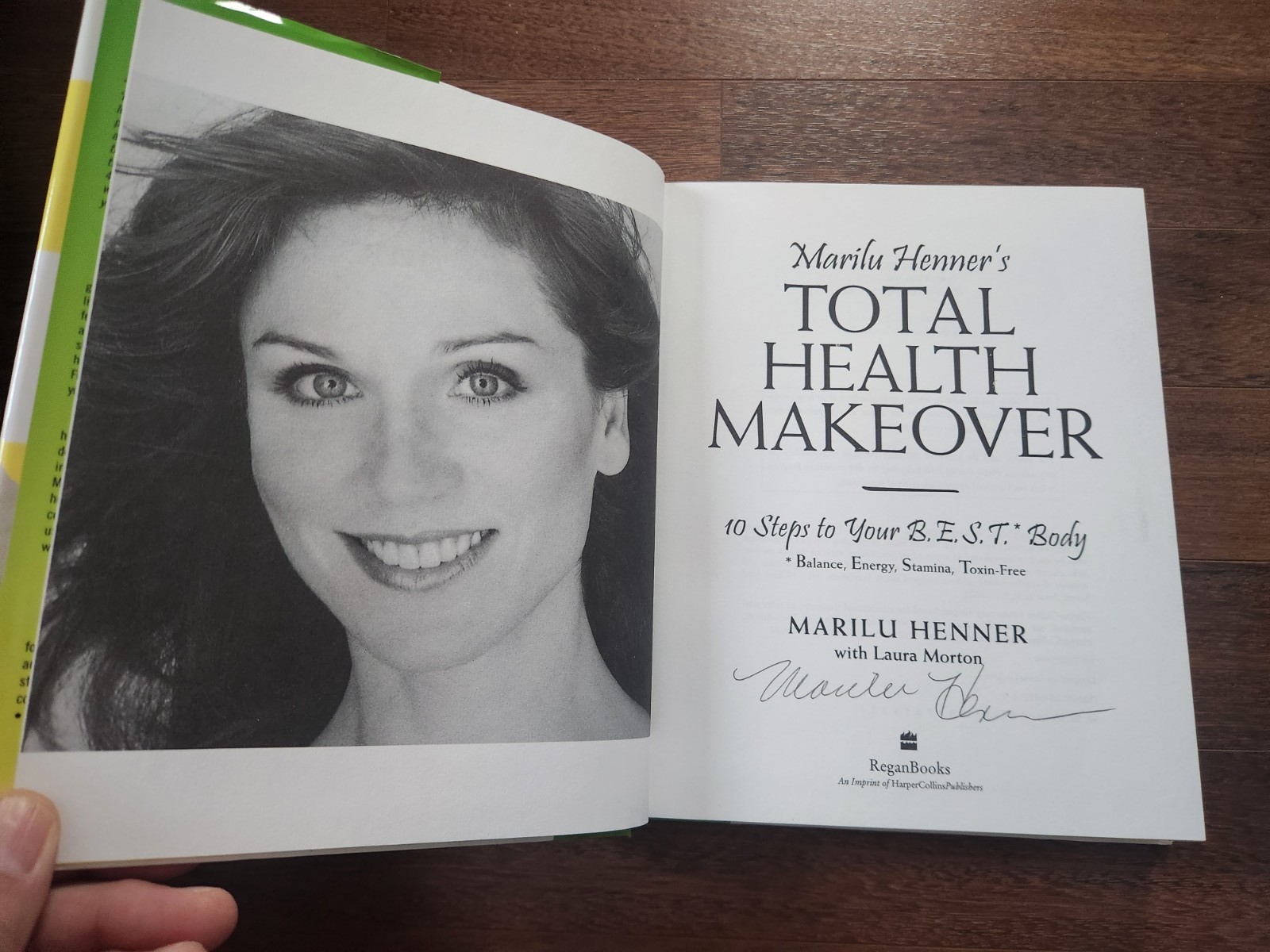 Marilu Henner SIGNED The Total Health Makeover 1998 First Edition Hardcover COA
