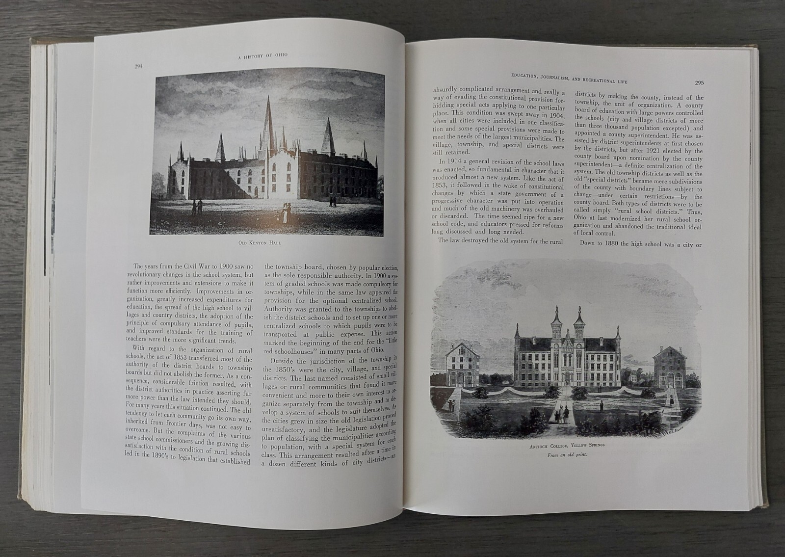 Vintage 1961 « A History of Ohio » Roseboom/Weisenburger Hardcover
