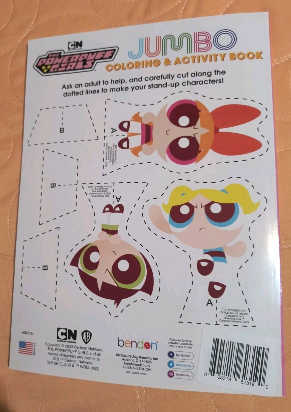 THE POWERPUFF GIRLS JUMBO COLORING AND ACTIVITY BOOK BY BENDON NEW! FREE SHIP!