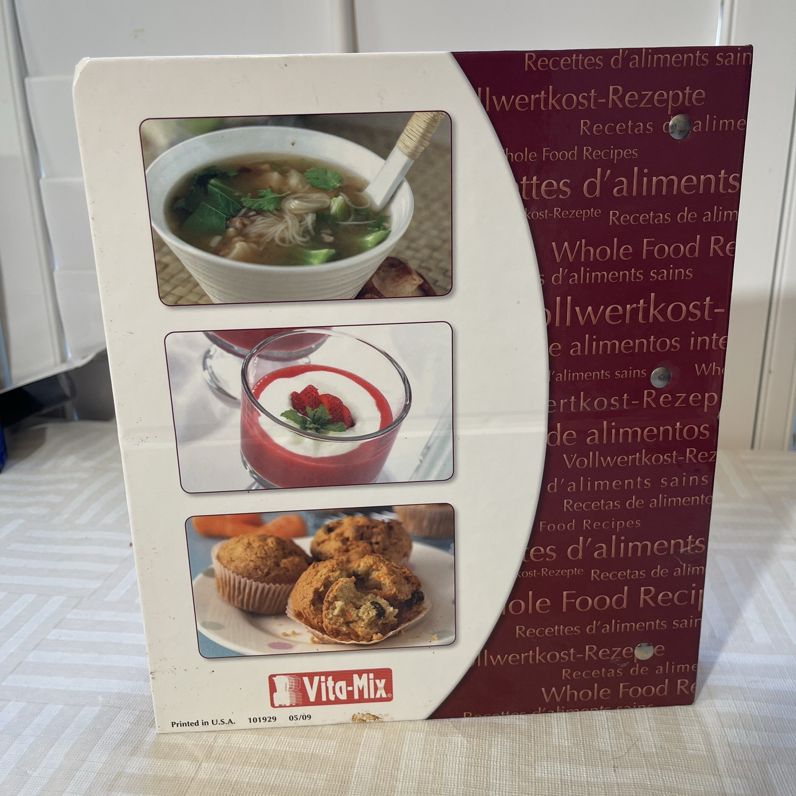 Vita-Mix Owner&rsquo;s Manual + Cookbook Recipes Instructions Binder