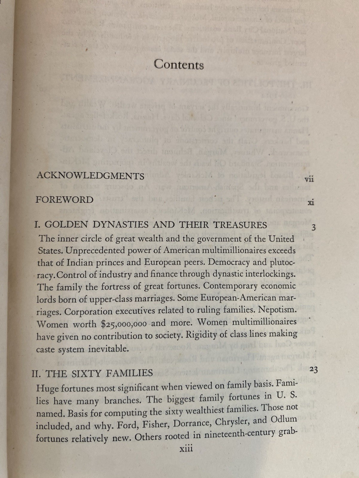 America&rsquo;s 60 Families by Ferdinand Lundberg (1947 Hardcover)
