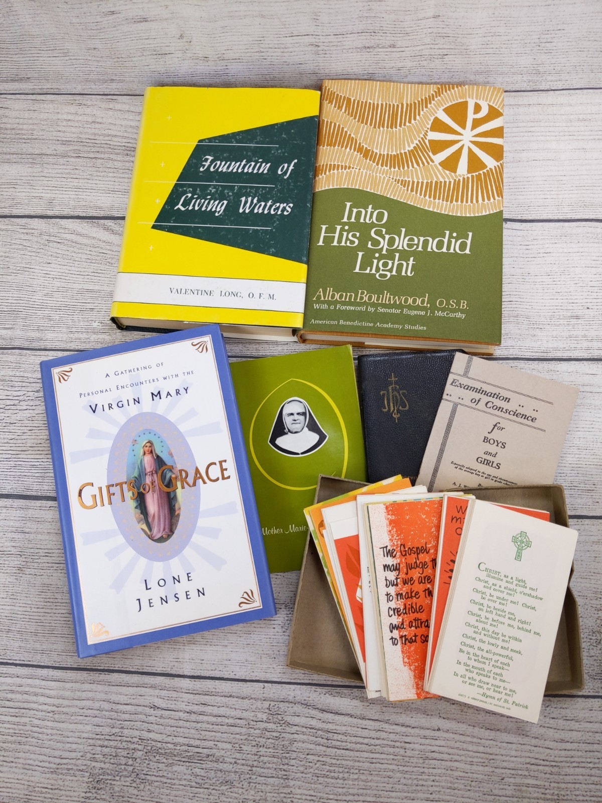 Vintage Lot of 60+ Catholic Religious Ephemera Books Pamphlets Literature Prayer