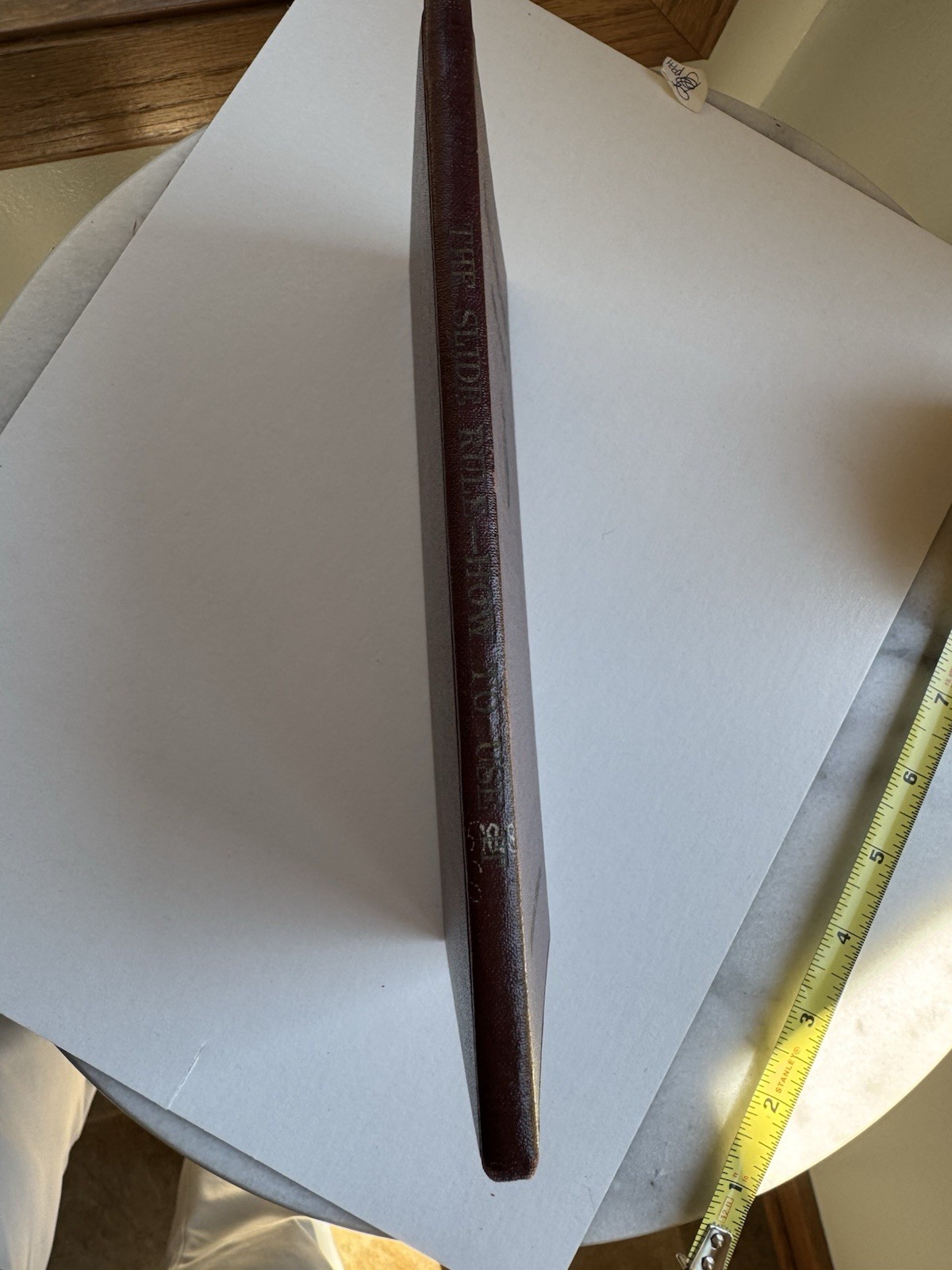 Antique The Slide Rule How To Use It Book Ex Libre 1924 Plattsburg Barracks NY
