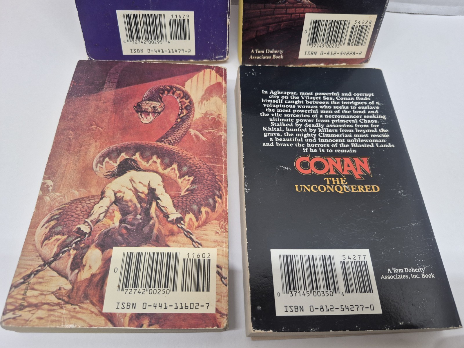 Vintage Conan the Barbarian Paperback Book Lot 4 Novels Swordsman Usurper READ