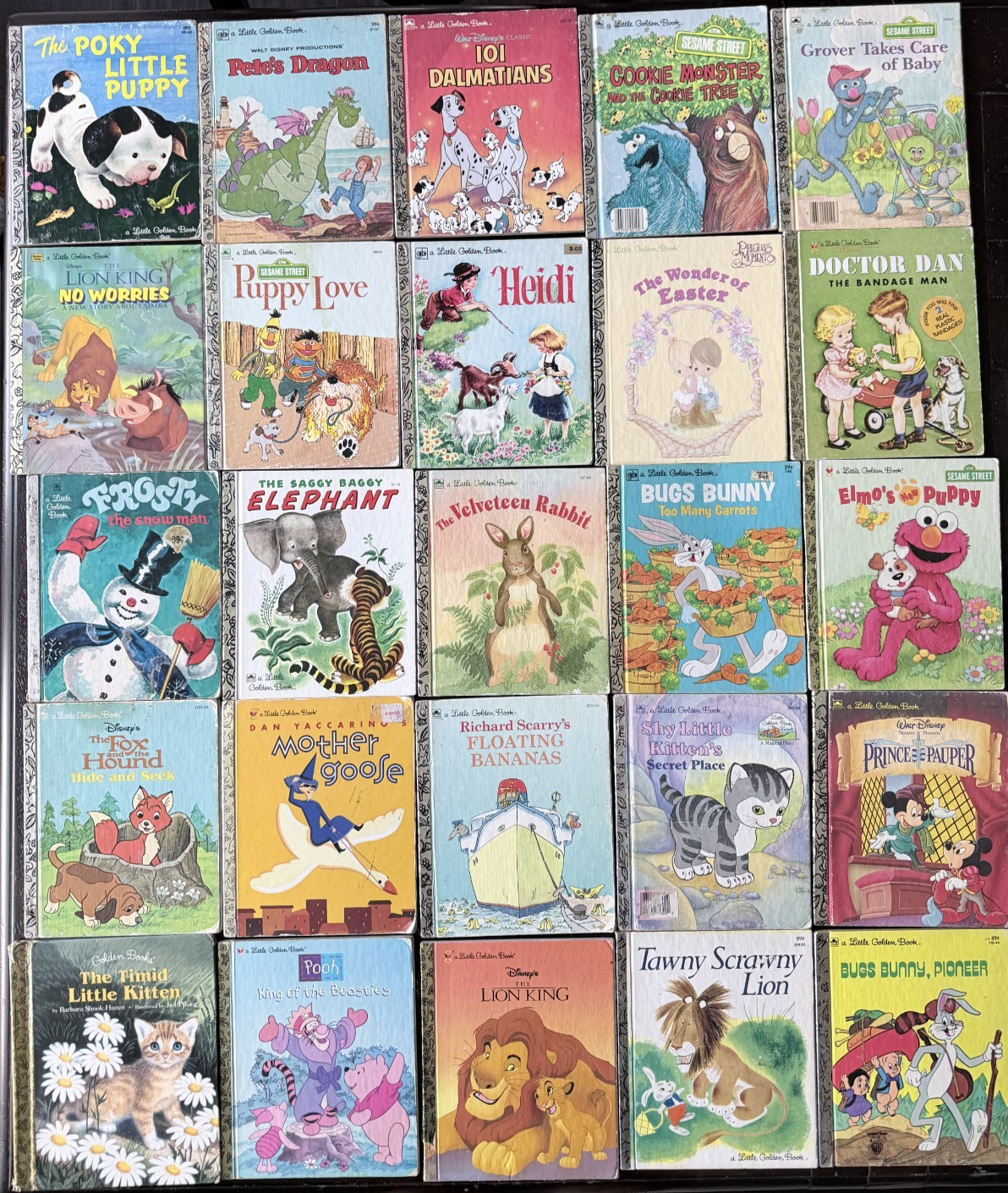 A Little Golden Book. Lot 83 Mixed Titles Vintage Hardcover MOST 1950&rsquo;s -90&rsquo;s