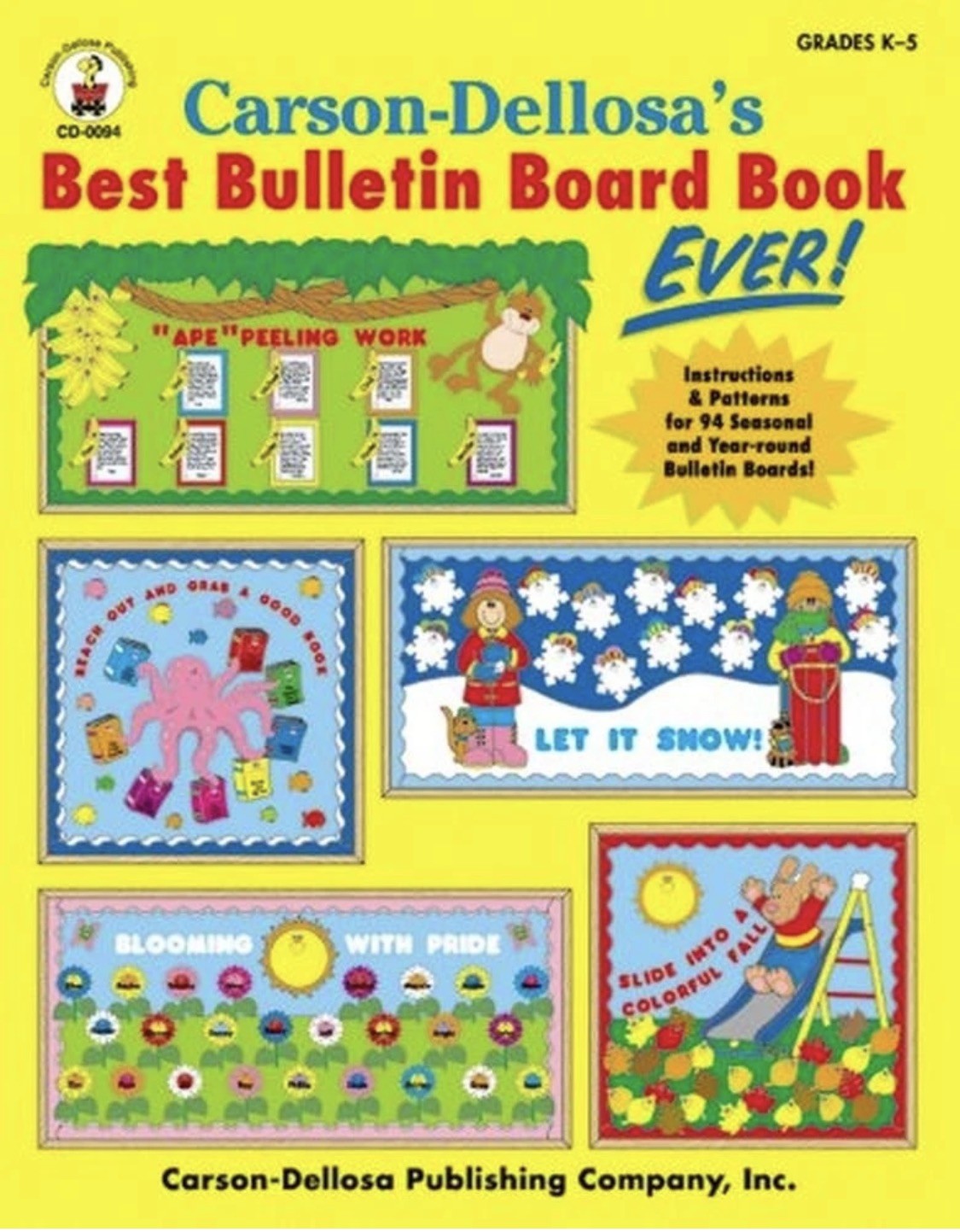 NEW OId Stock Carson-Dellosa&rsquo;s Best Bulletin Board Book Ever, Grades K – 5