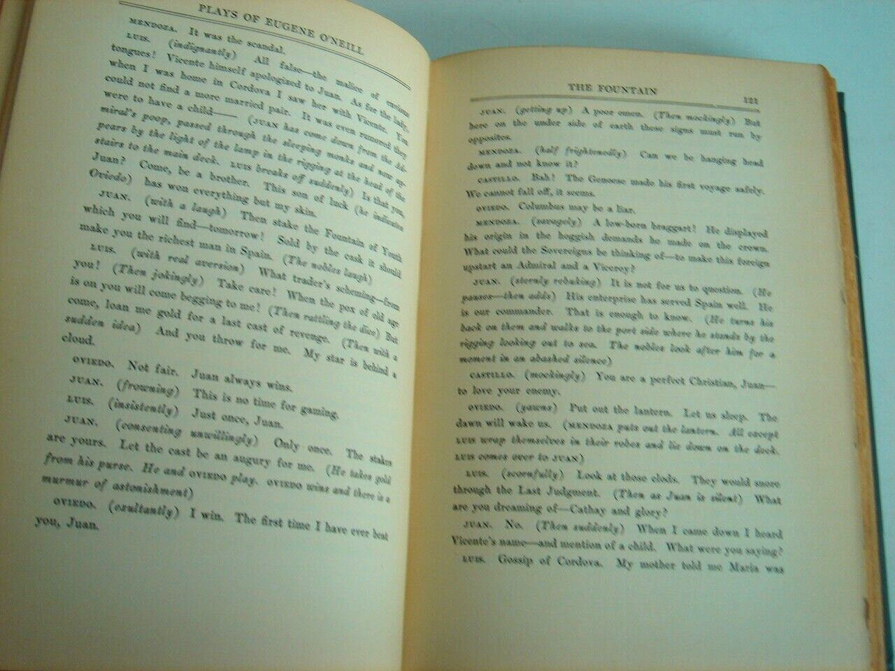 Eugene O&rsquo;Neill 1926 A Collection of Nine O&rsquo;Neill Plays 383 Pages Good Condition
