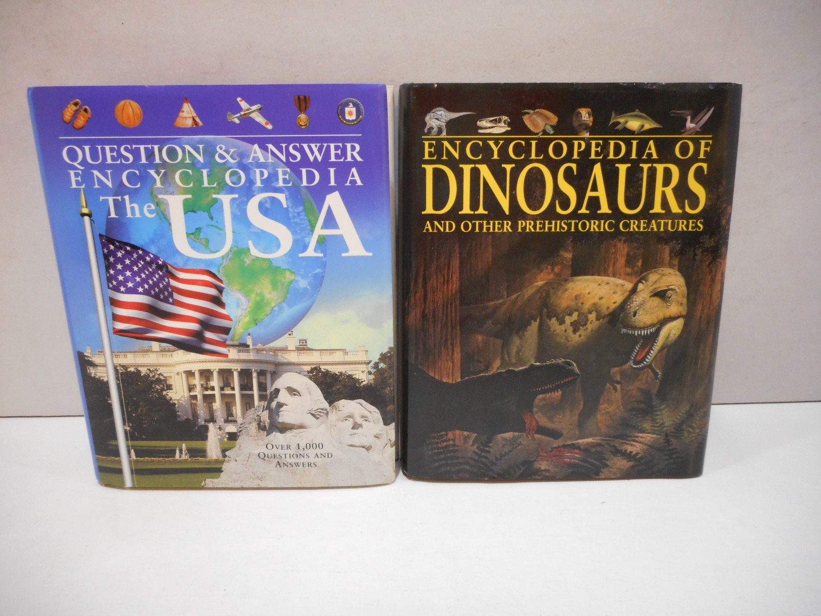 Encyclopedia Of Dinosaurs and The USA mini books Q&A HCDJ 2005 2006