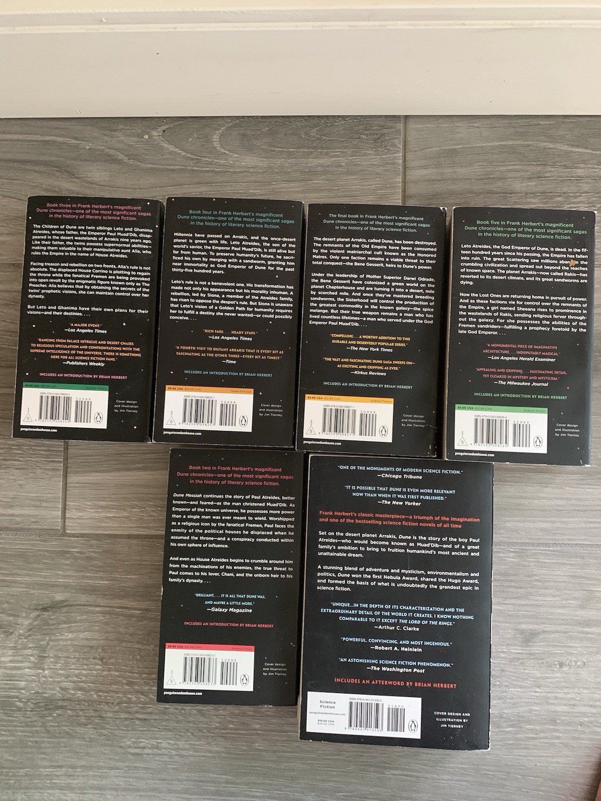 Complete Dune Series 6 Book Set Paperback Frank Herbert ACE – VINTAGE SCI FI