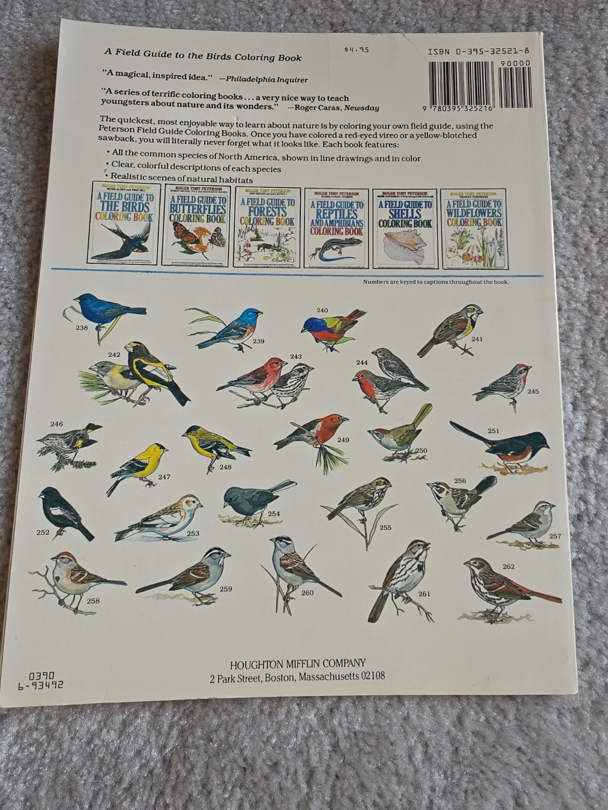 Vintage Lot Of 4 Coloring Books. Dover Publications. Houghton Mifflin Company