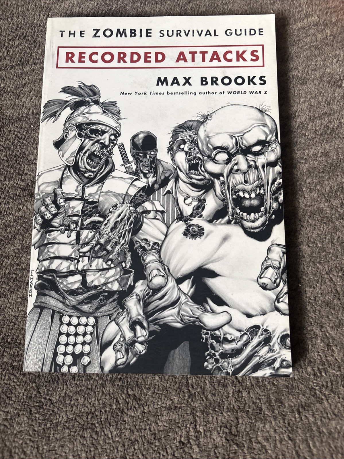 Max Brooks Signed Book Lot World War Z Zombie Survival Guide Recorded Attacks