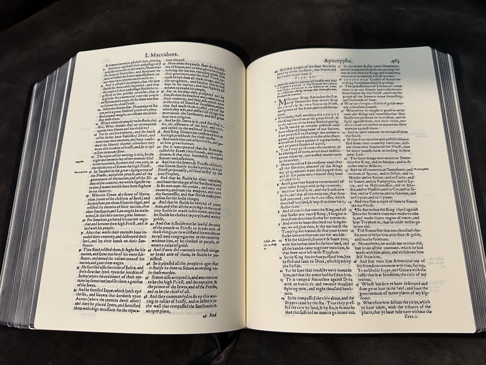 1560 geneva bible (text) All Black leather With Apocrypha With Reformer Notes