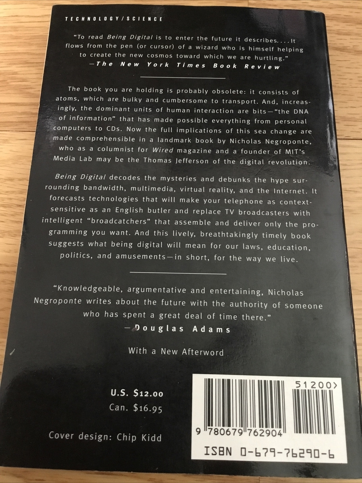Being Digital by Nicholas Negroponte 1996, Trade Paperback Creative IT Analysis