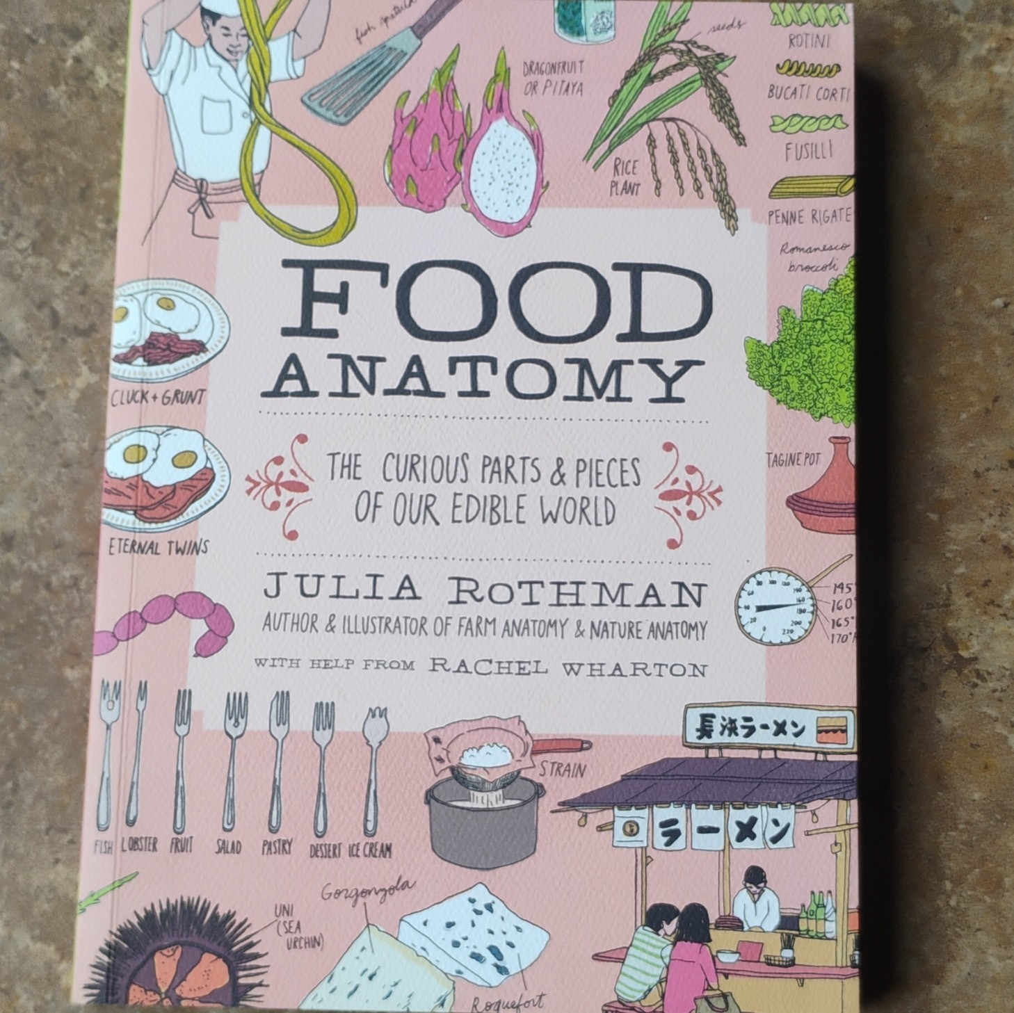 Julia Rothman Collection 3 Book Box Set Nature Food Farm Anatomy