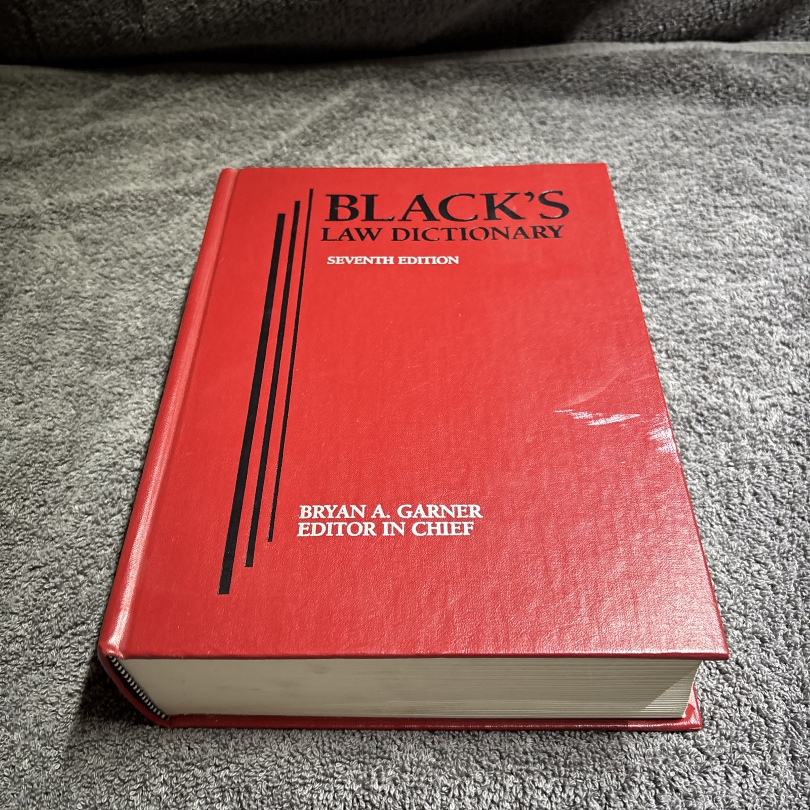 Black&rsquo;s Law Dictionary 7th Edition Bryan A. Garner Editor in Chief 1999 – GOOD
