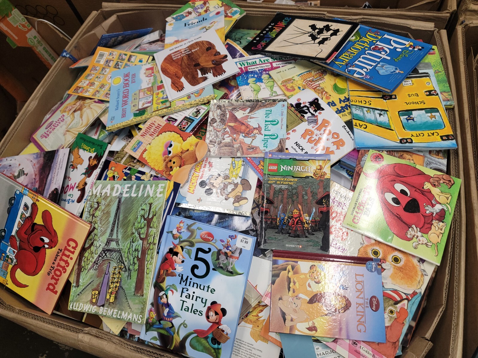 Lot of 100 Disney Golden Scholastic Learn to Read Mixed Set Kids Children Books