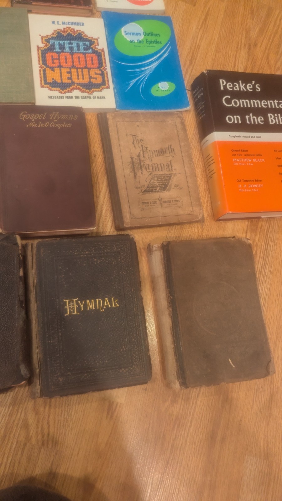 Vintage Lot 27 Christian Sermons Bible Study Commentary Hymnals Pastor&rsquo;s Library