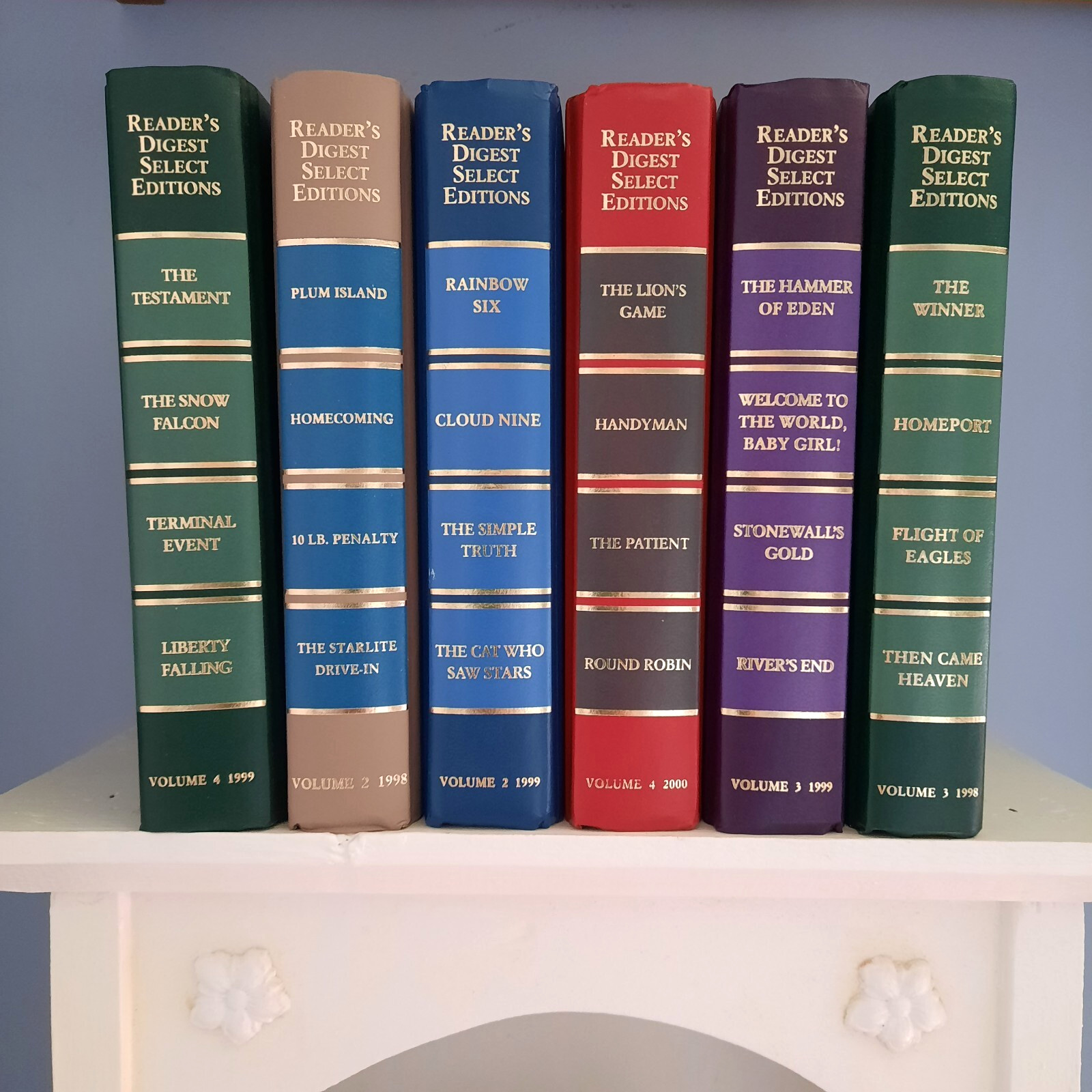 Reader&rsquo;s Digest Condensed Books Lot of 6 Staging Multicolor Decor Display HC #6
