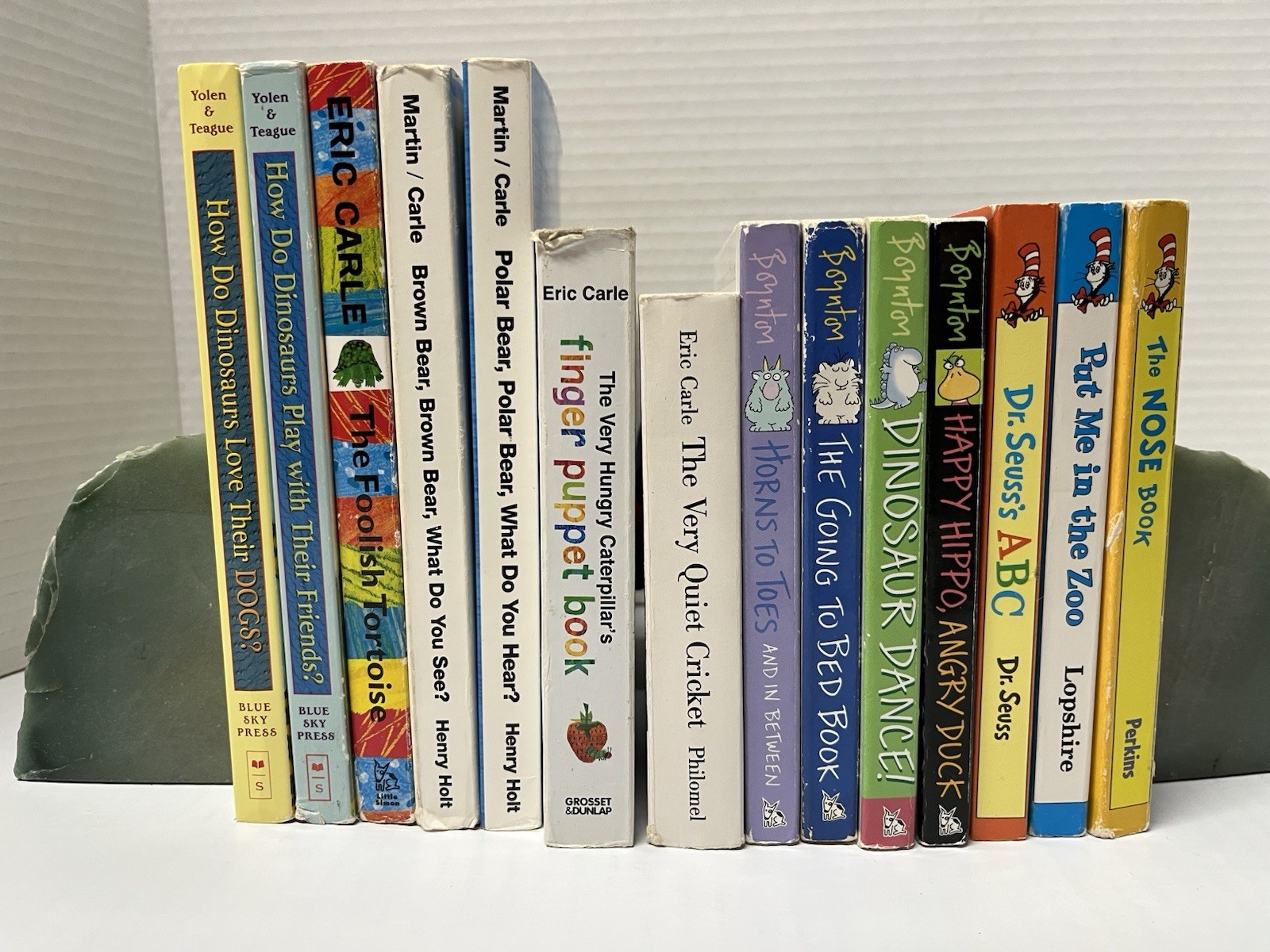 LOT OF 14 BOYNTON, CARLE, SEUSS, YOLEN-CLASSIC BOARD BOOKS-Cricket,Finger Puppet