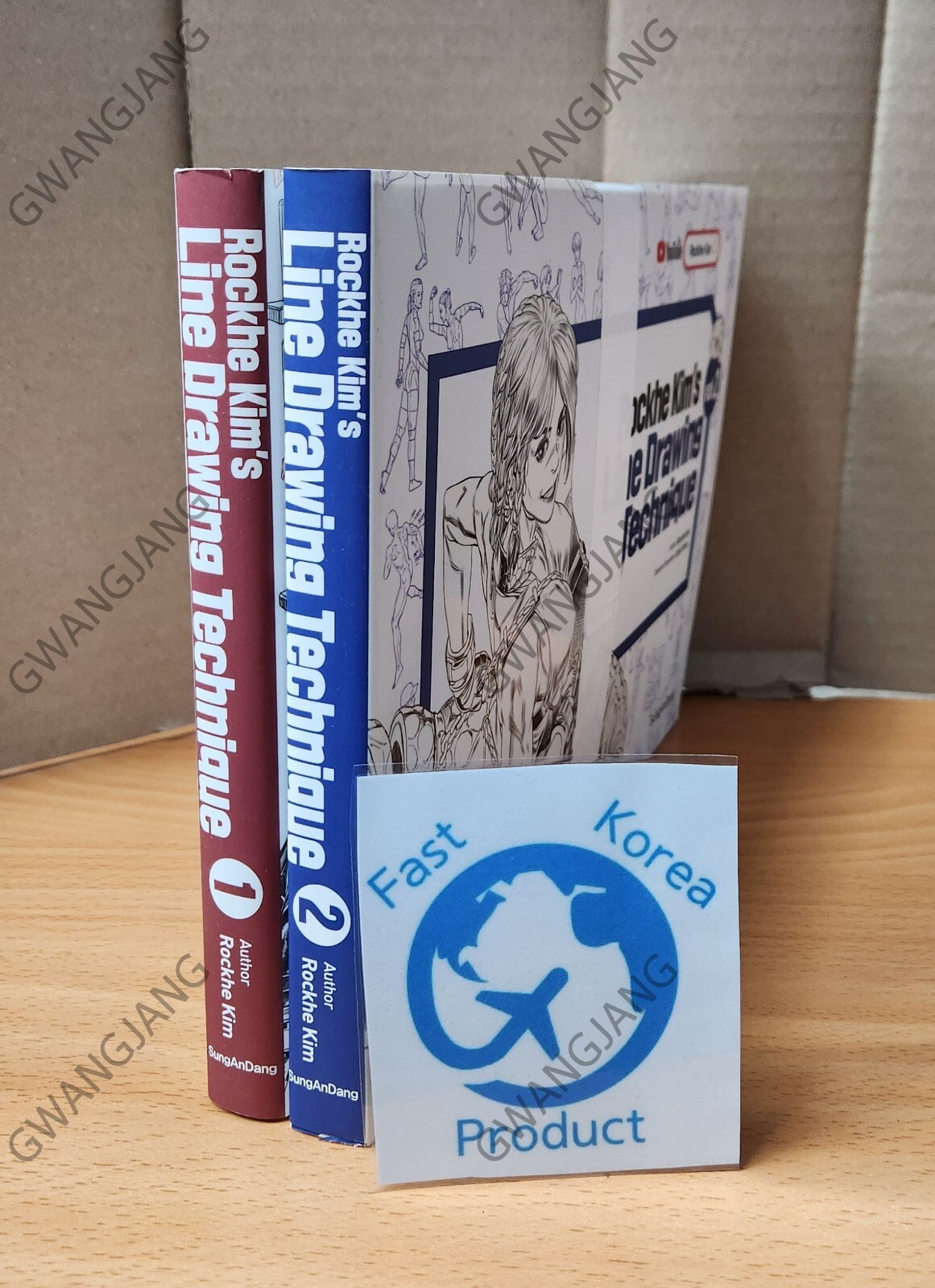 RockHe Kim&rsquo;s Anatomy Line Drawing Technique Set Books English Ver Art illustrat