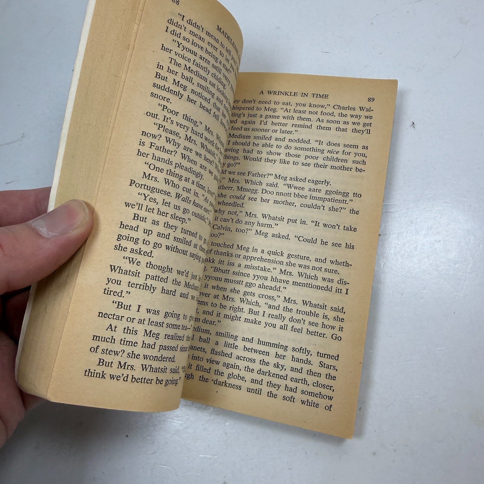 A Wrinkle in Time by Madeleine L&rsquo;Engle 1976 Vintage Paperback Stranger Things