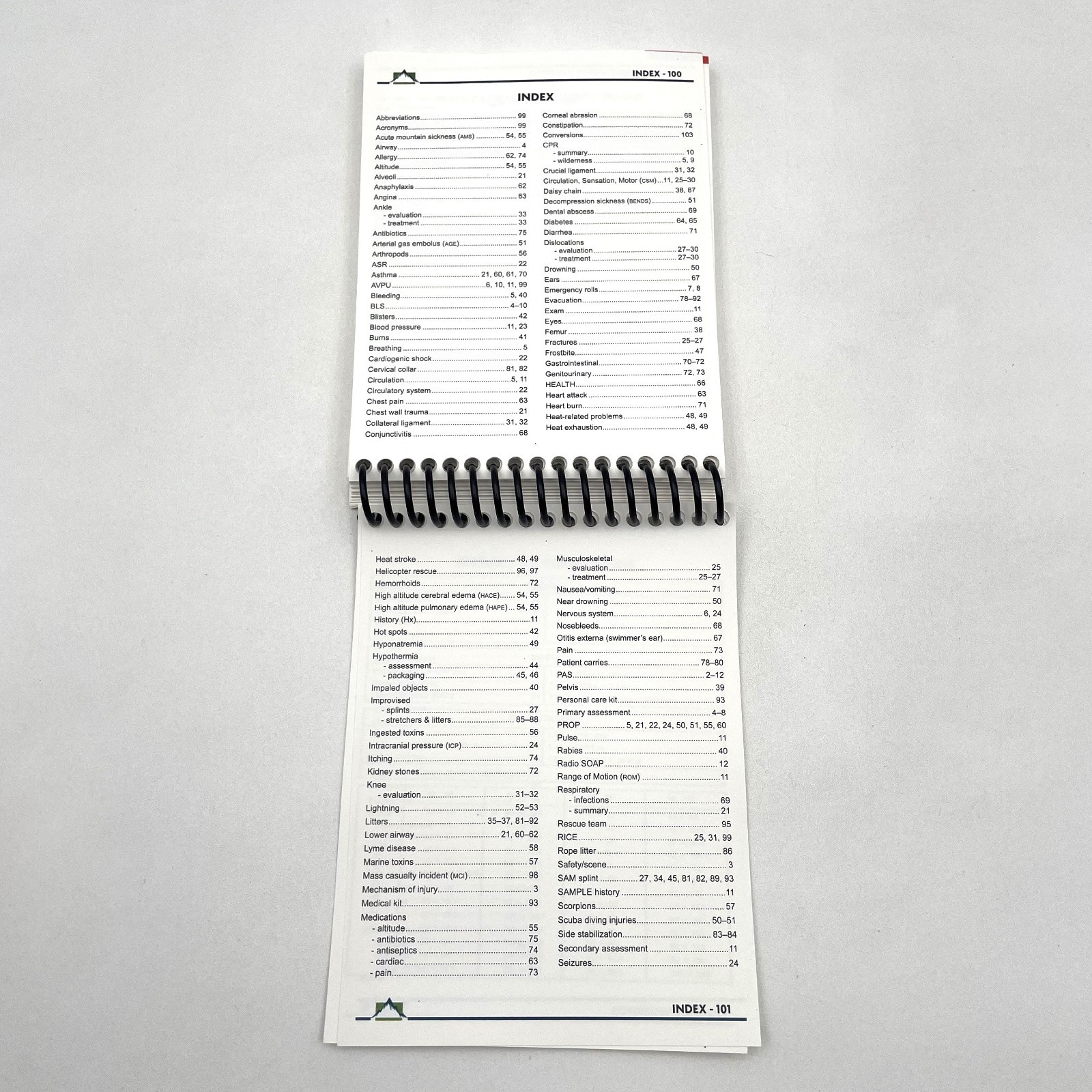 The Field Guide of Wilderness and Rescue Medicine 9th Edition Spiral Bound 2017