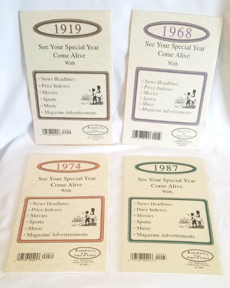 Lot Of 4 Pages Of Time Nostalgia News Report Pamphlet Booklets