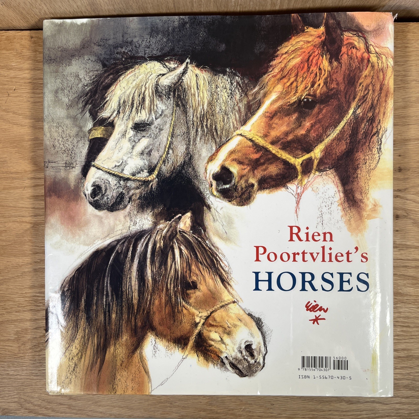 Rien Poortvliet&rsquo;s Horses Book First Edition 1978 Hardcover with DJ Very Good