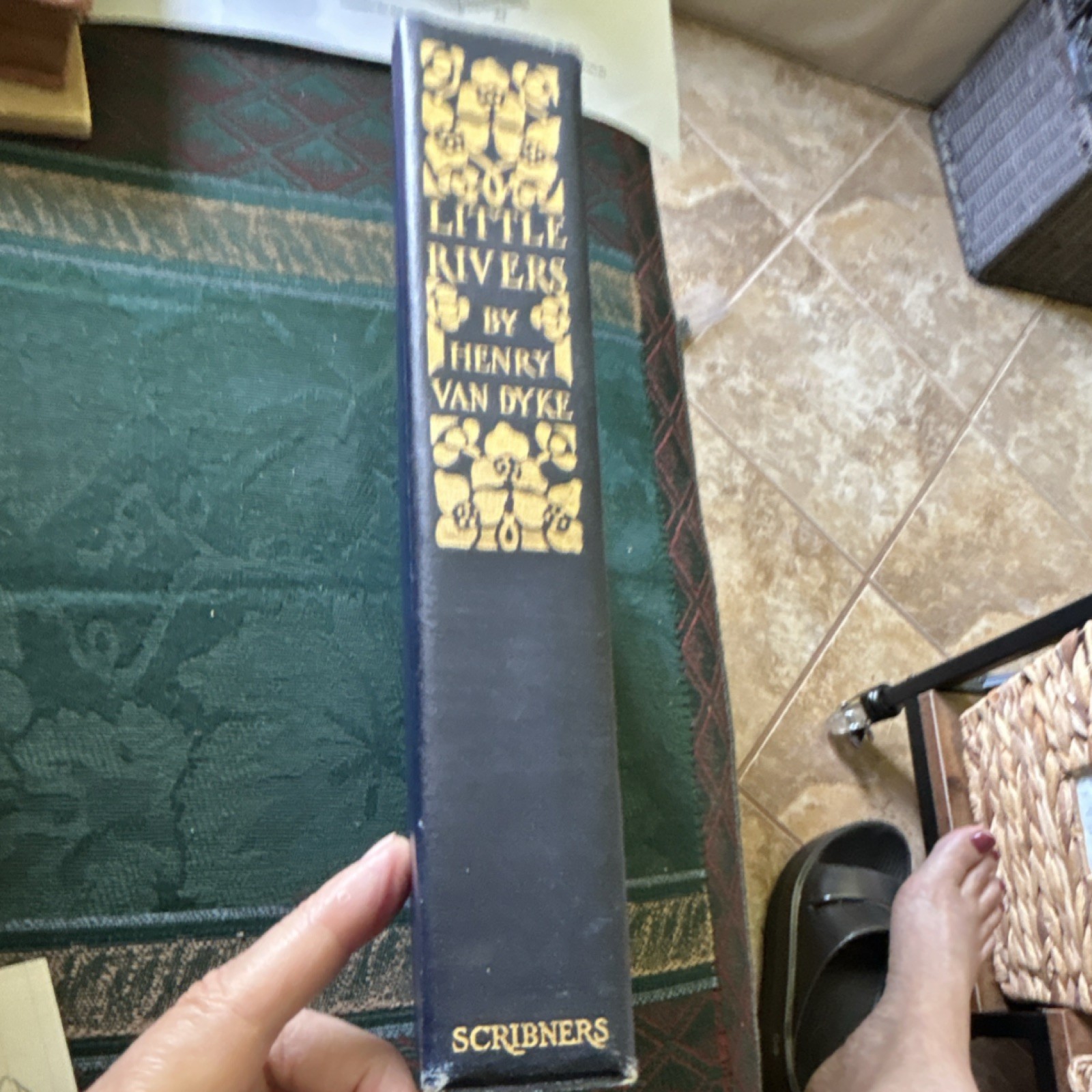 Henry Van Dyke Little Rivers HC Illus Inscribed Charles Scribner&rsquo;s Sons 1909