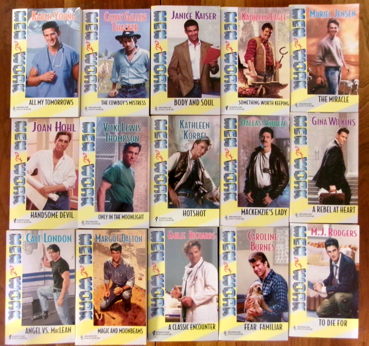 31 Harlequin &lsquo;Men At Work&rsquo; Series Romance Novels Paperback Books 80&rsquo;s/90s