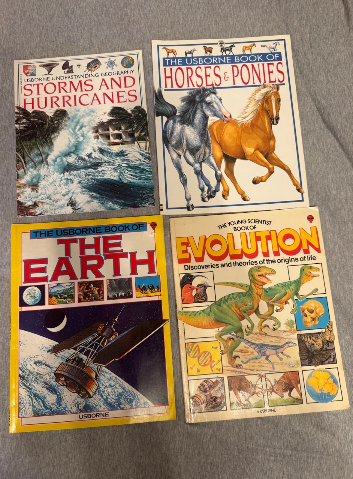 LOT of Vintage Usborne Books Science Guides 1990s Children&rsquo;s Books x 12