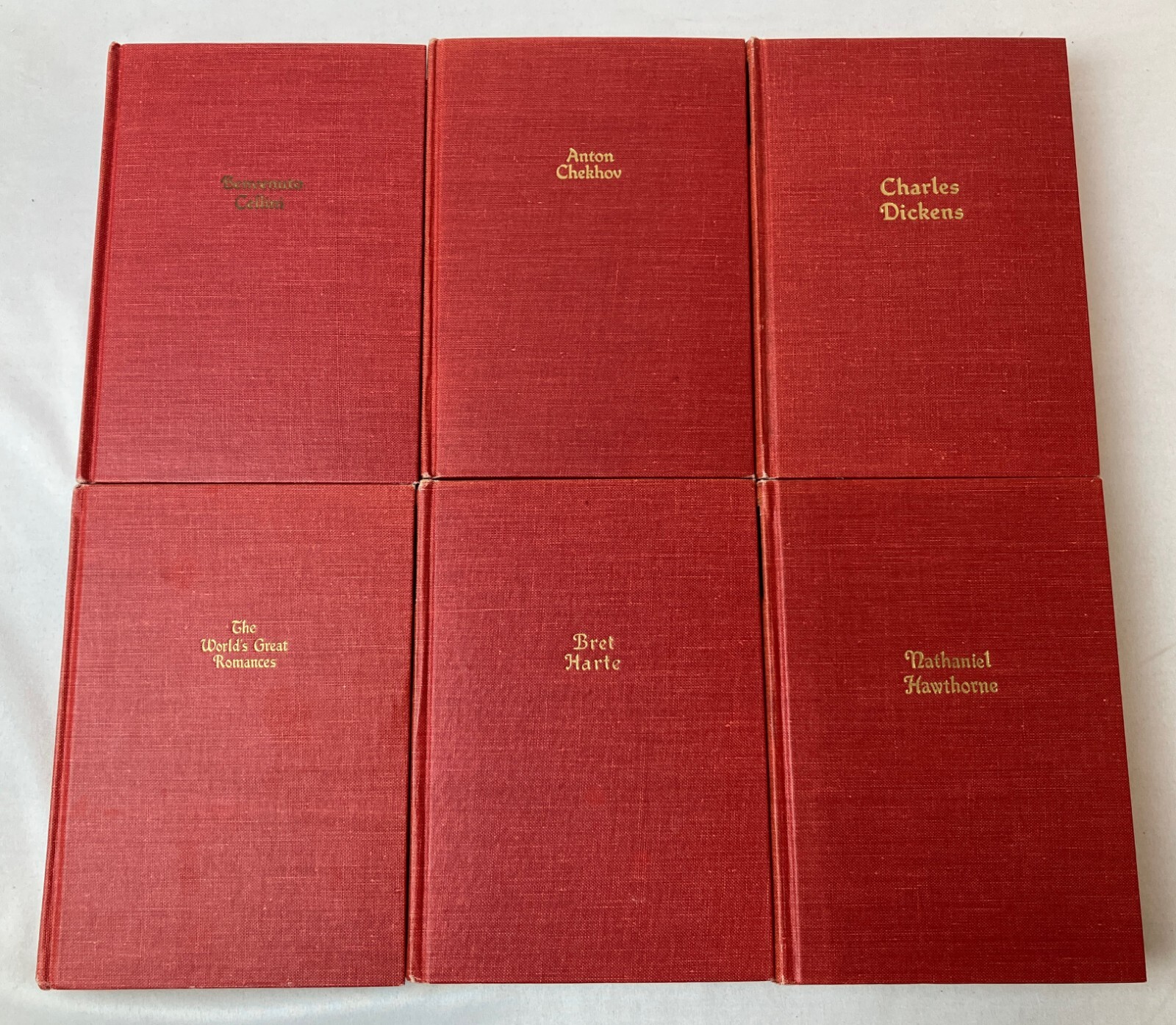 LOT OF 12 BOOKS Blacks Readers Service Classic Works Red HCs – Dickens Chekhov+