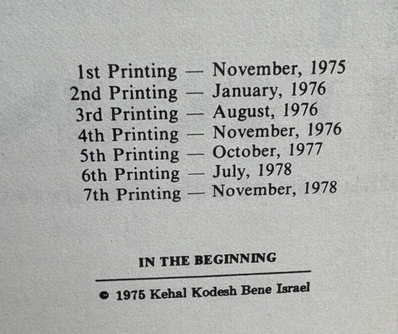 In the Beginning: A Collection on hors d&rsquo;oeuvres, 1978 7th Printing