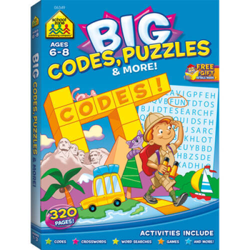 Big Codes, Puzzles & More – Paperback By Staff, School Zone – ACCEPTABLE