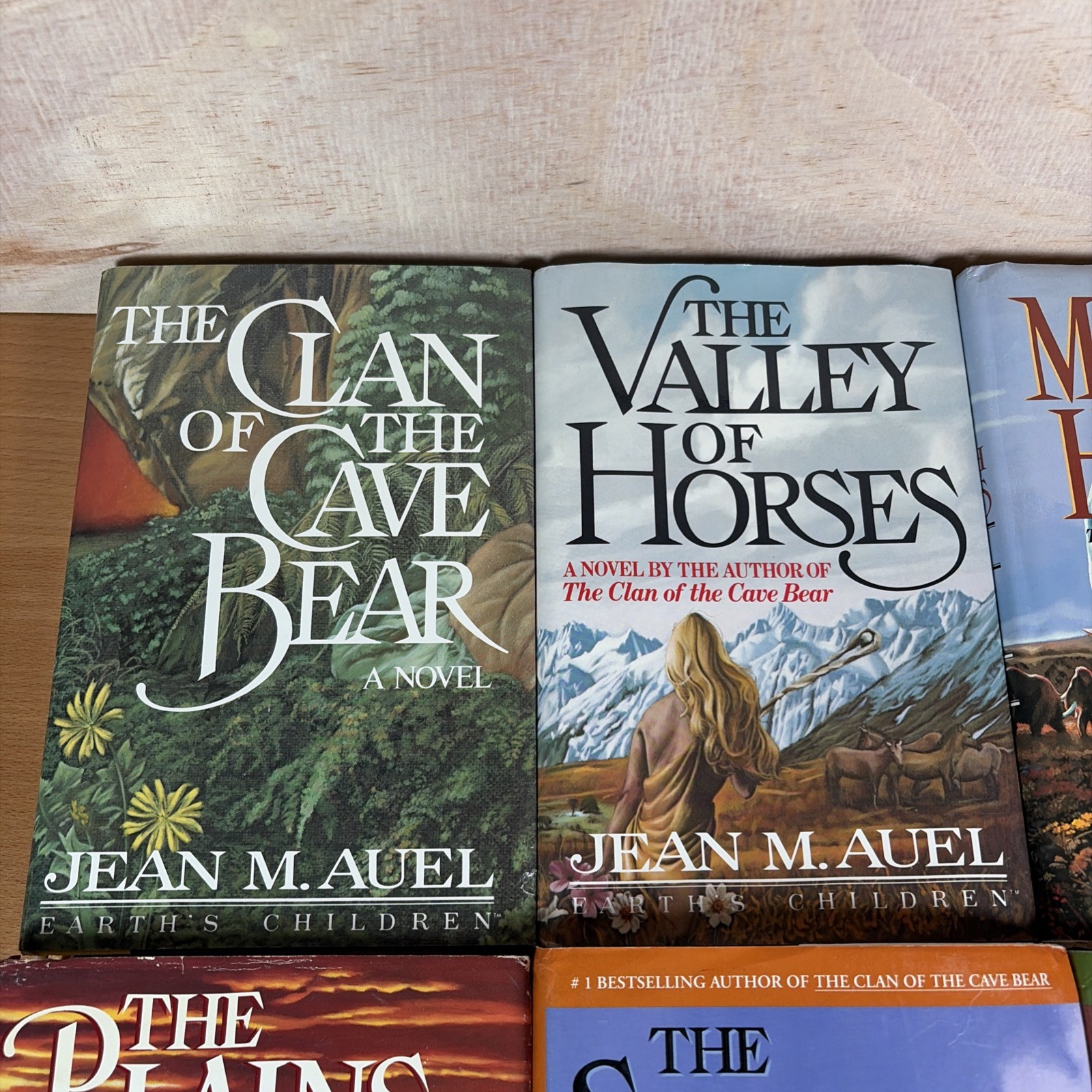 Complete Set Series Lot of 6 Earth&rsquo;s Children Books by Jean Auel HARDCOVER