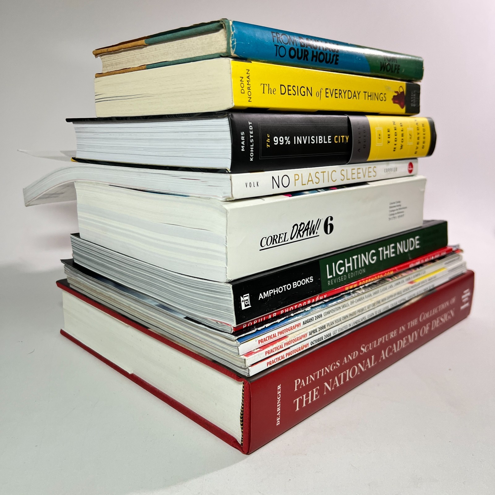 Design Photography Book Lot Don Norman Roman Mars Tom Wolfe Lighting