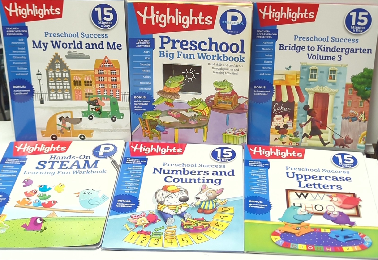 Lot 21 Highlights Children&rsquo;s 15 Minutes a Day Success, Workbooks, and Practice