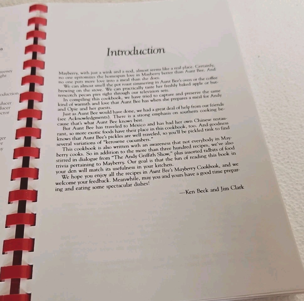 Aunt Bee&rsquo;s Mayberry Cookbook – Spiral-bound By Ken Beck and Jim Clark