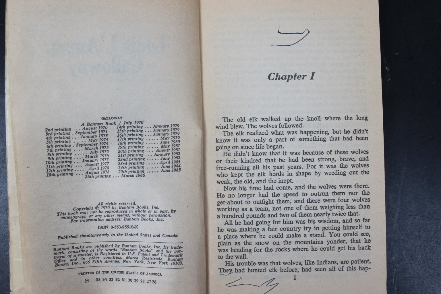 Galloway Louis L&rsquo;Amour 1986 The Sacketts Western Adventure Bantam Books PB